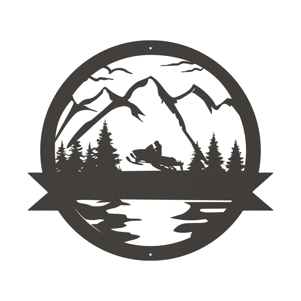 Great Outdoor Snowmobile Monogram